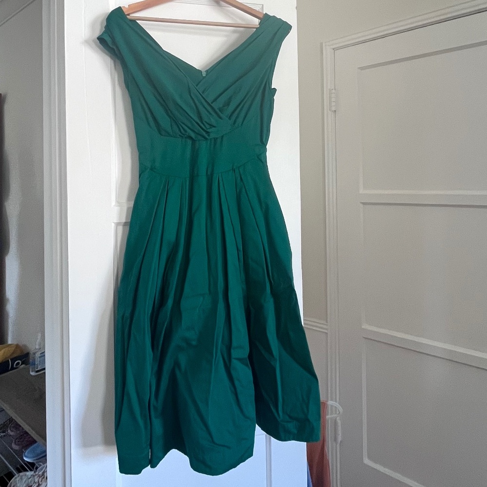 green emily and fin cotton dress